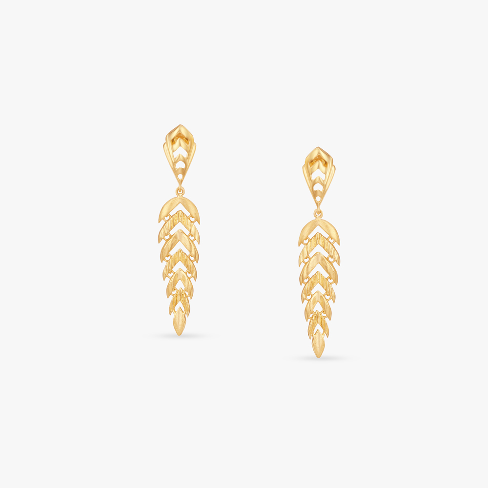 

Arrow Rhythm Gold Drop Earrings