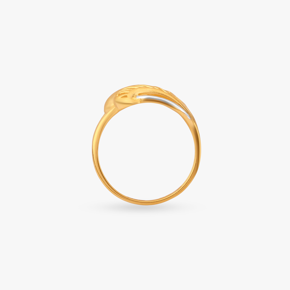 Whispering Leaf Gold Ring,,hi-res image number null