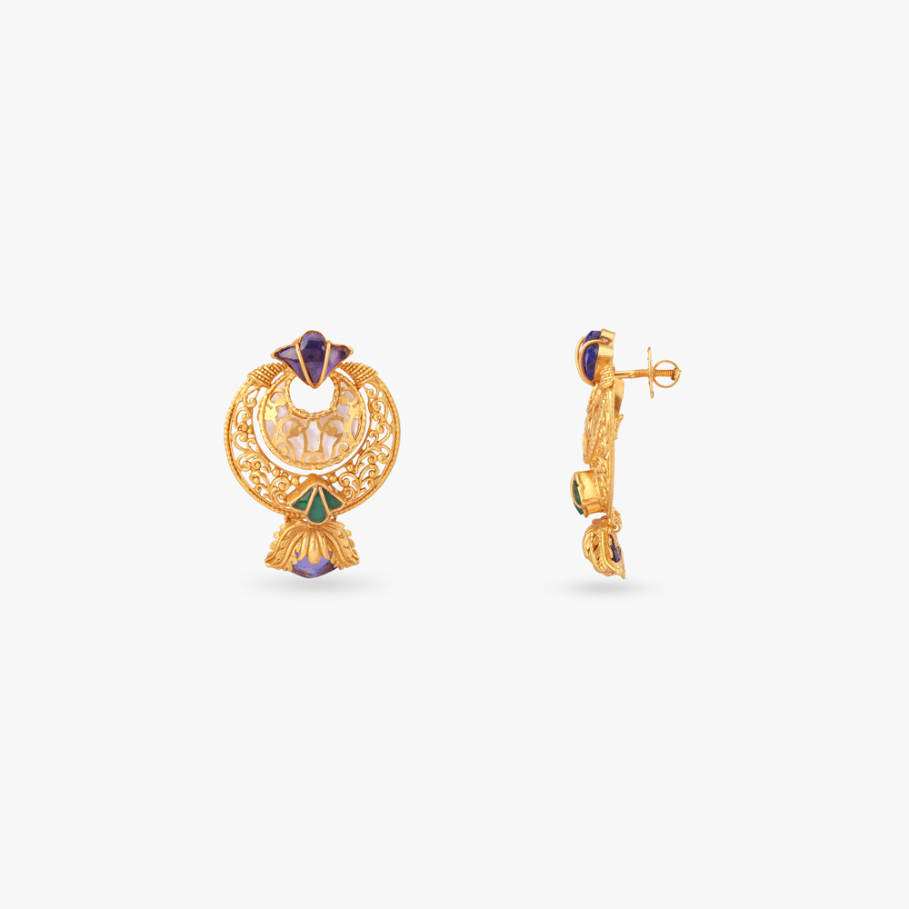 Poppy Bloom Gold Necklace Set,,hi-res image number null