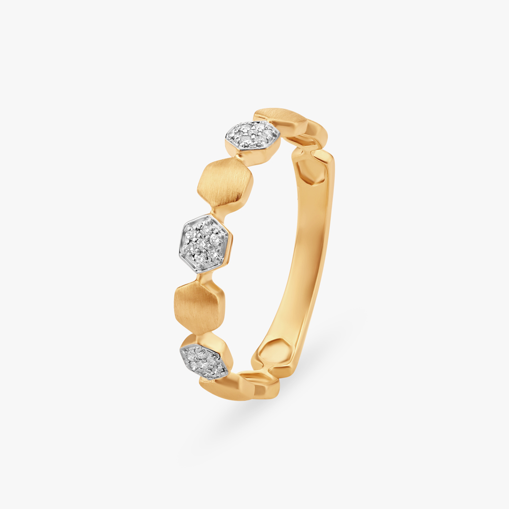 Bold Geometric Diamond Ring,,hi-res image number null
