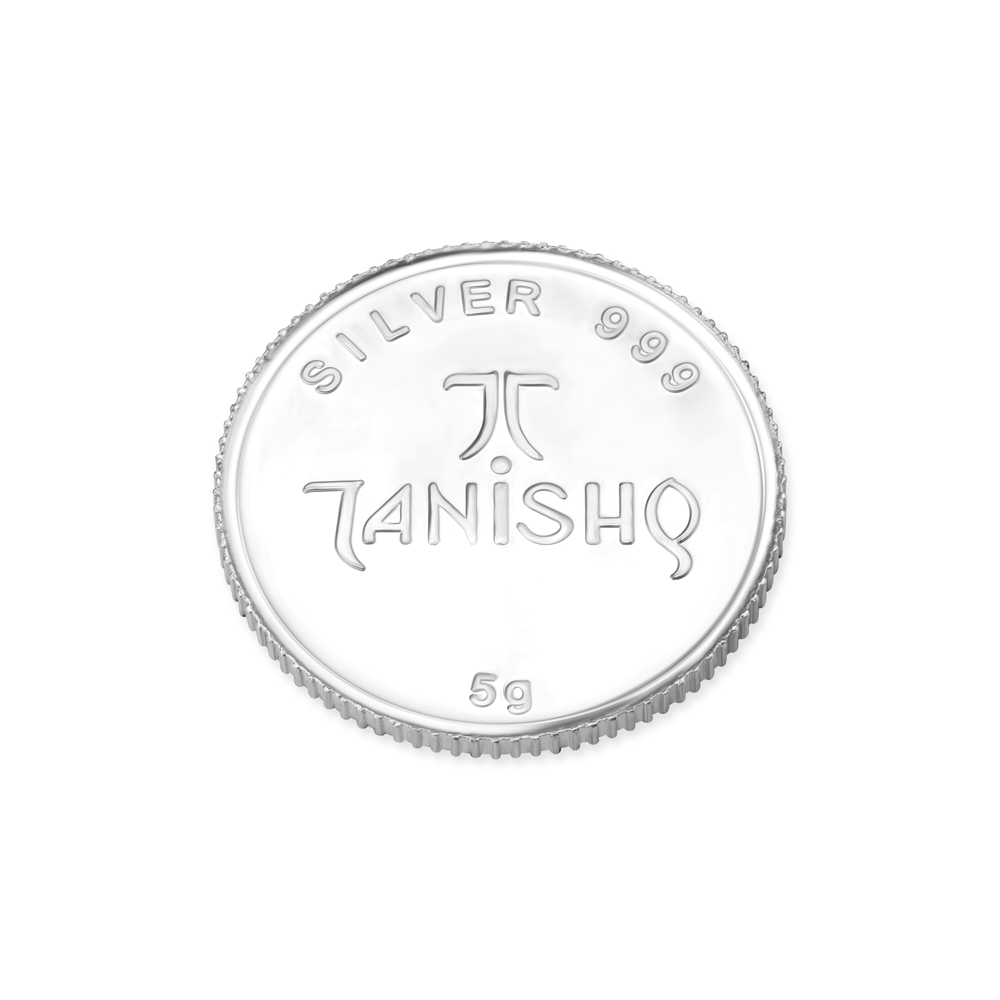 5 Grams Lord Ganesha Silver Coin,,hi-res image number null