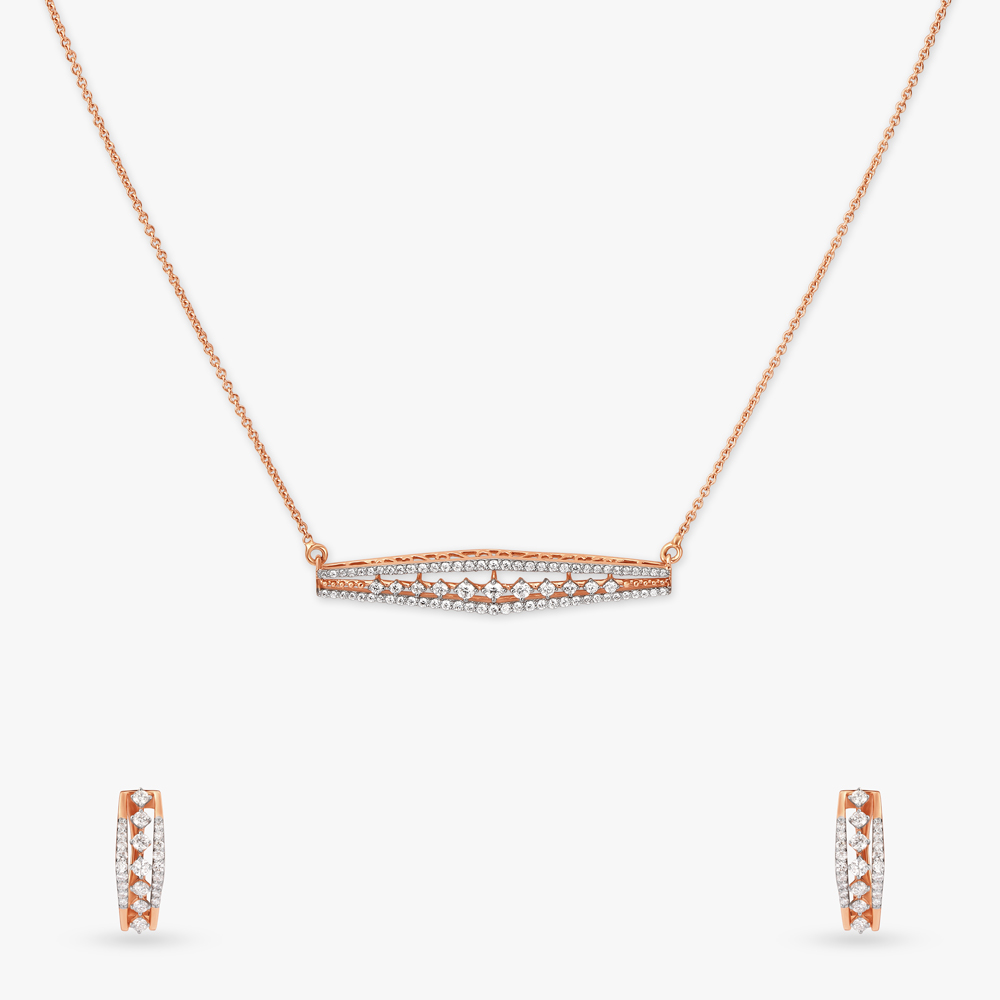 Stunning Contemporary Diamond Necklace Set,,hi-res image number null