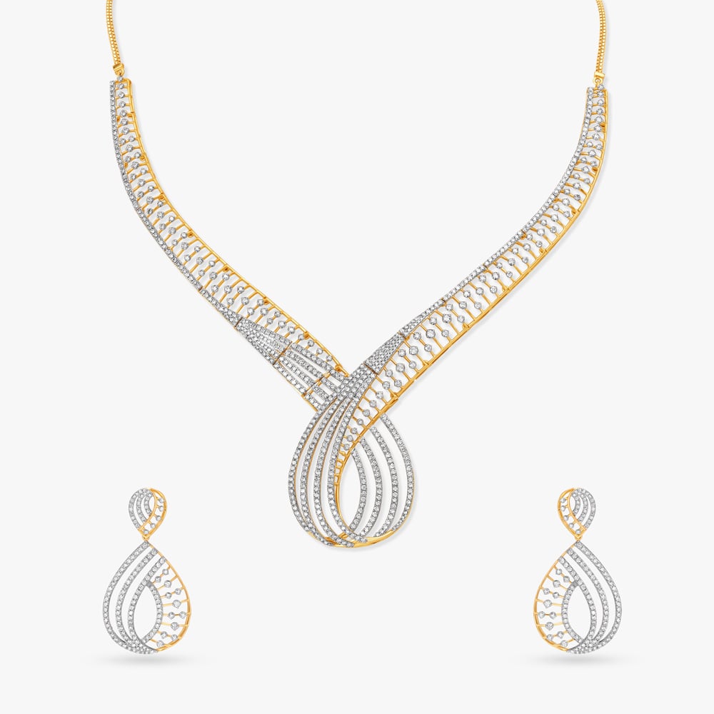 

Twist of Fate Diamond Necklace Set