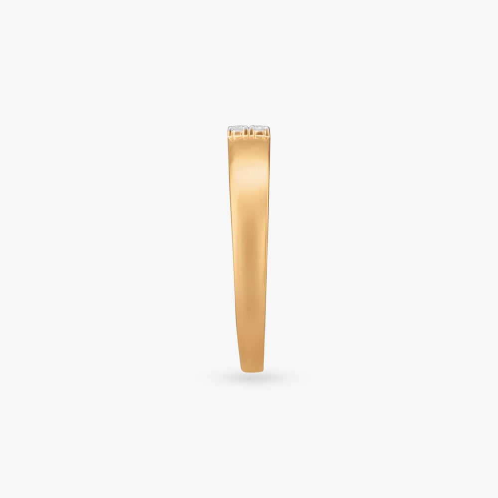 Sleek 4 Stone Geometric Diamond Ring,,hi-res image number null