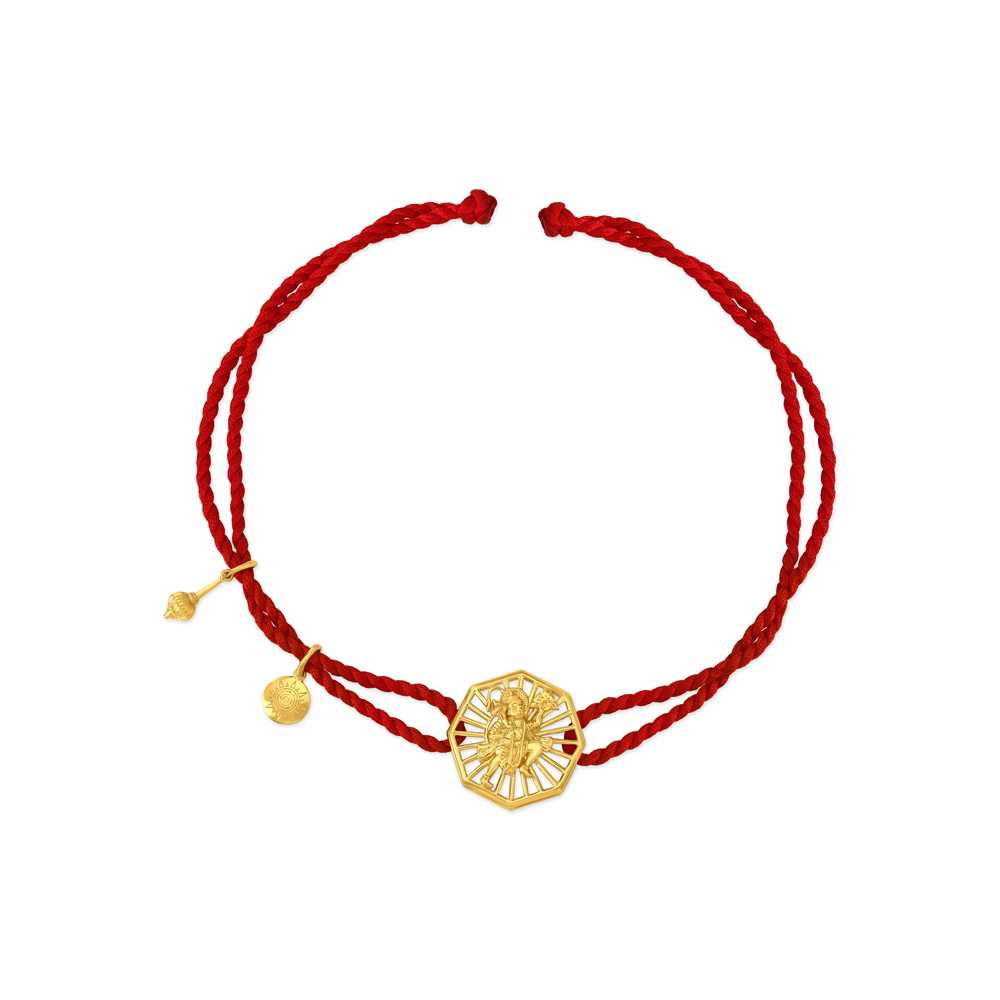 The Might of Sanjeevani Rakhi and Pendant in 22 Karat Gold,,hi-res image number null
