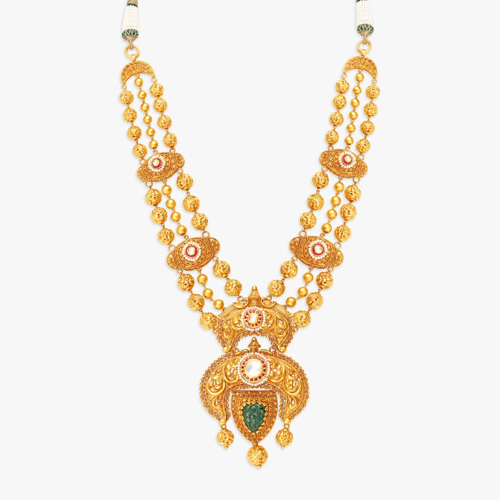 Remarkably Grandiose Necklace Set with Elaborate Haram,,hi-res image number null