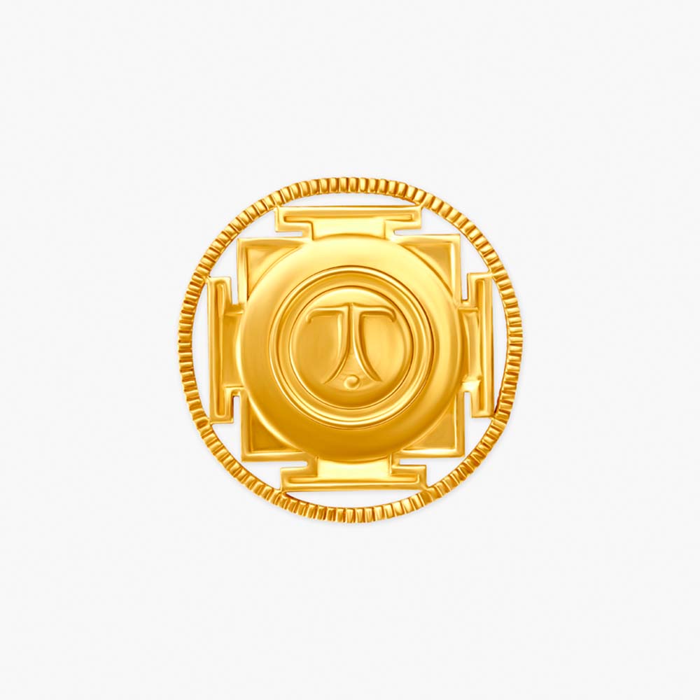 Shree Yantra 22 karat gold coin,,hi-res image number null