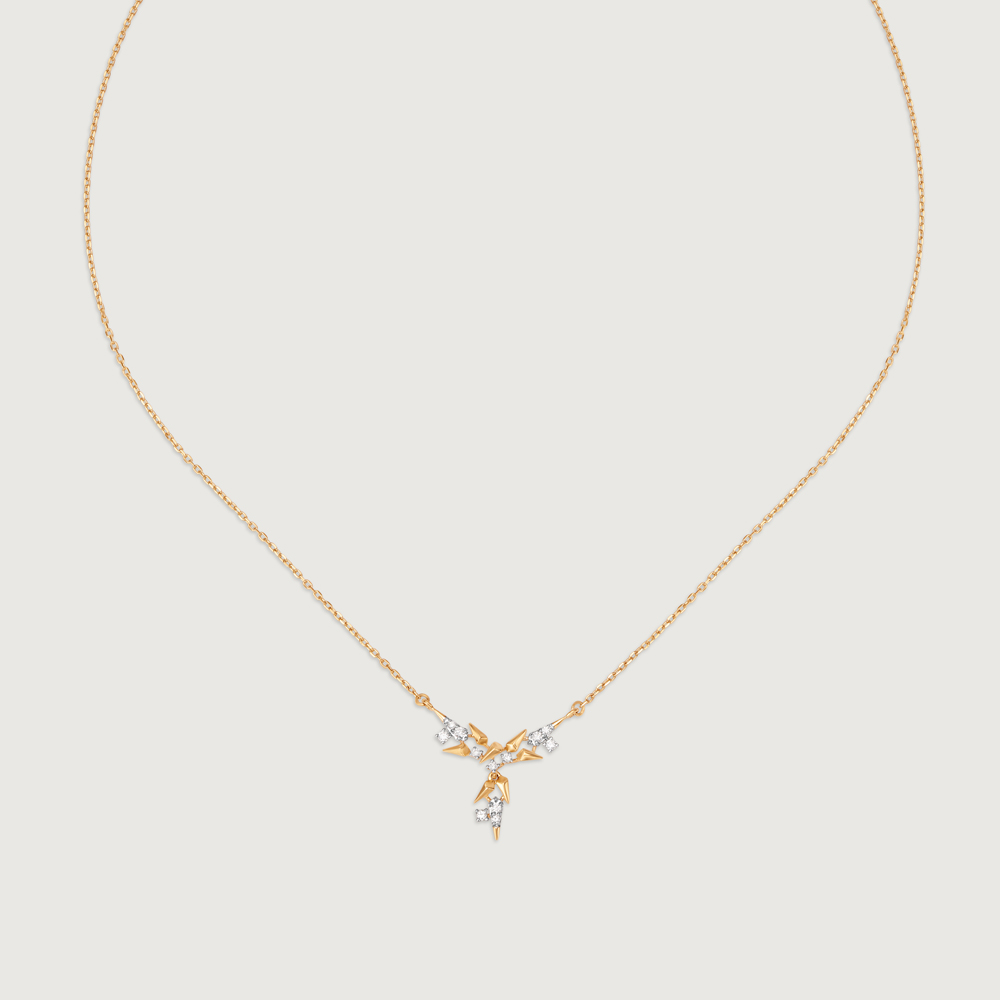 Dazzling Skyward 14KT Diamond Necklace,,hi-res image number null