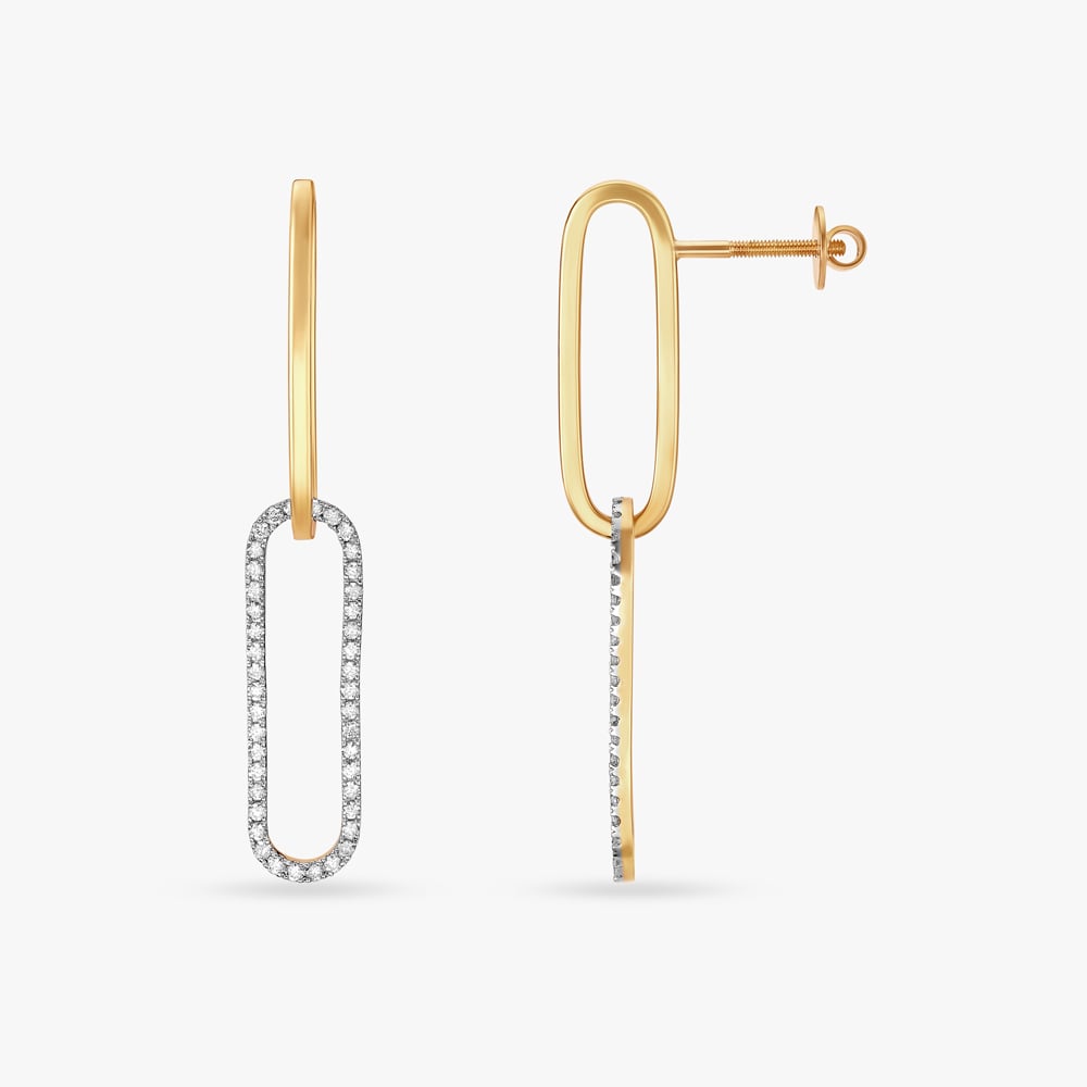Infinity Diamond Drop Earrings,,hi-res image number null