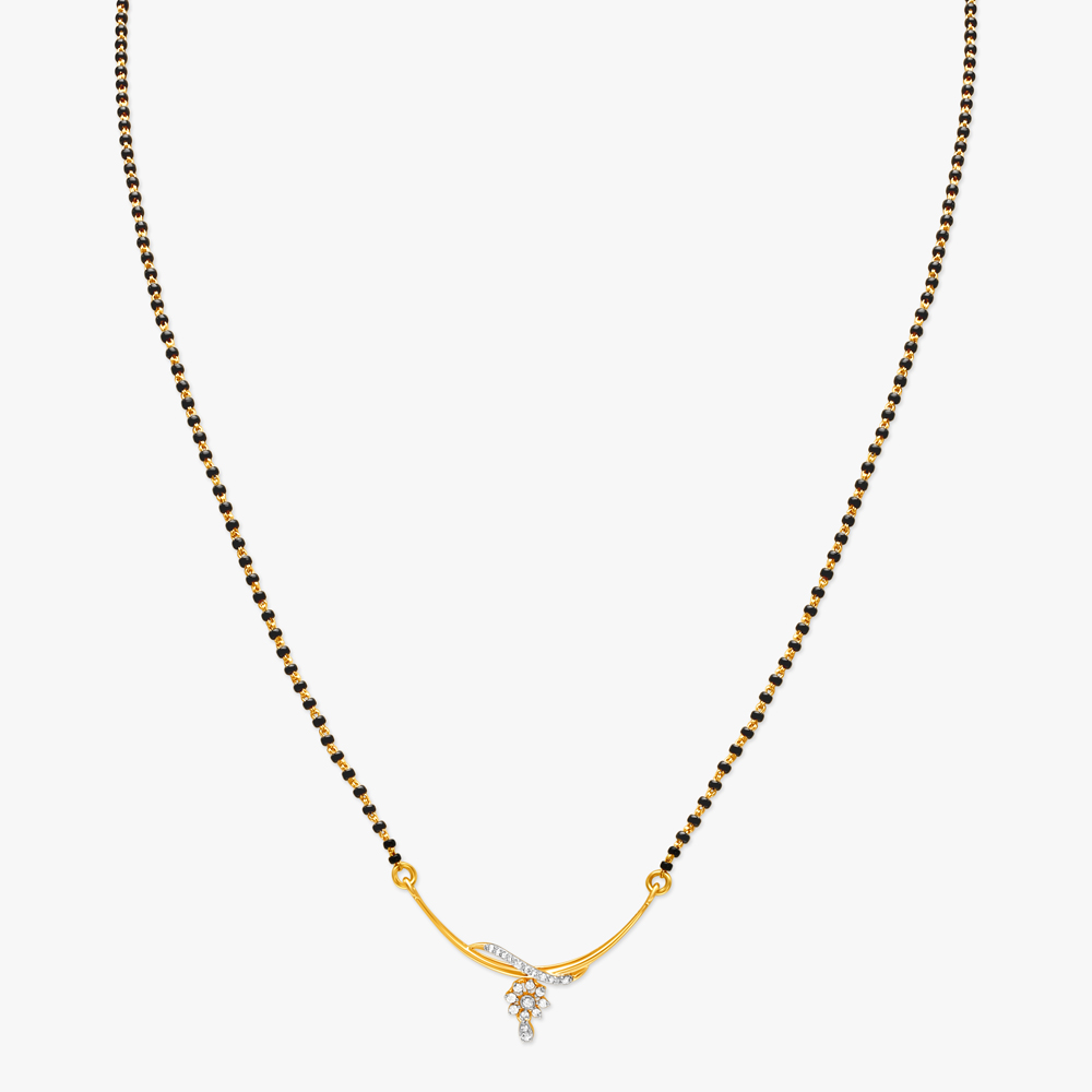 Bloom Knot Diamond Mangalsutra,,hi-res image number null