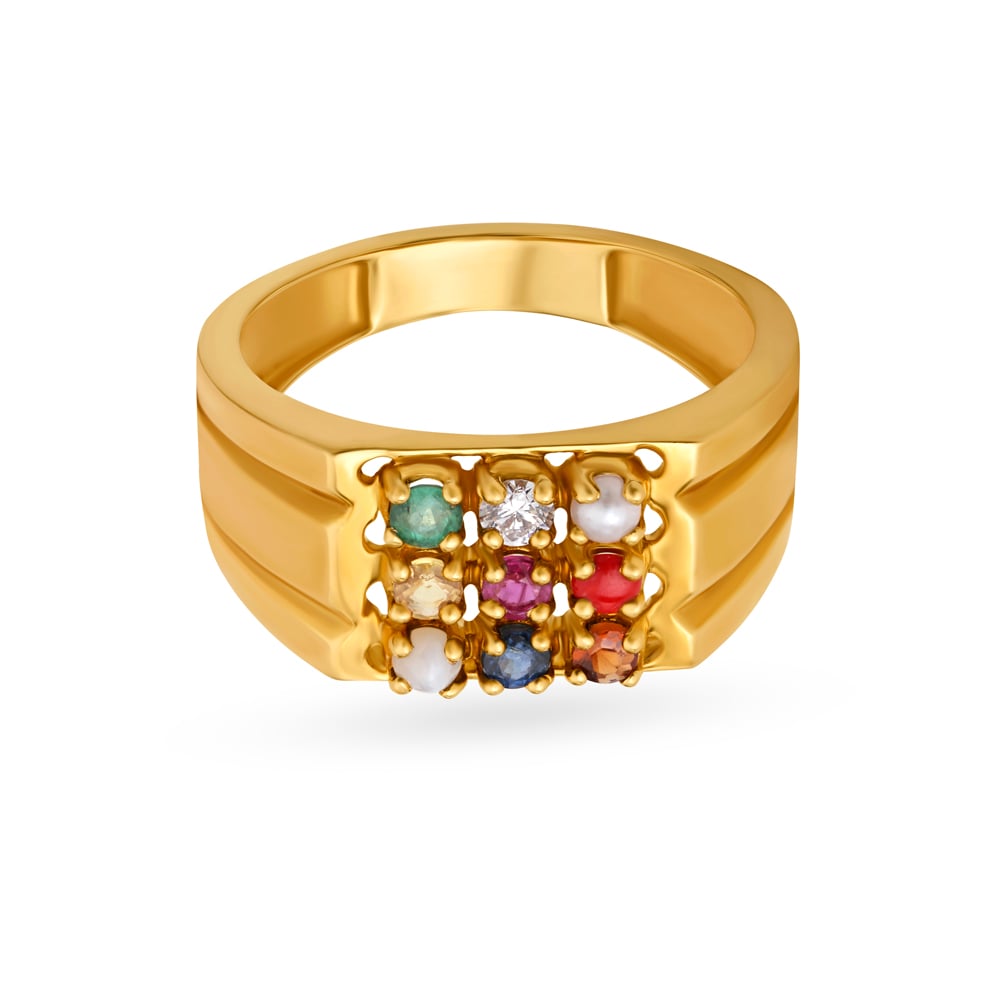 Regal Navaratna Ring For Men