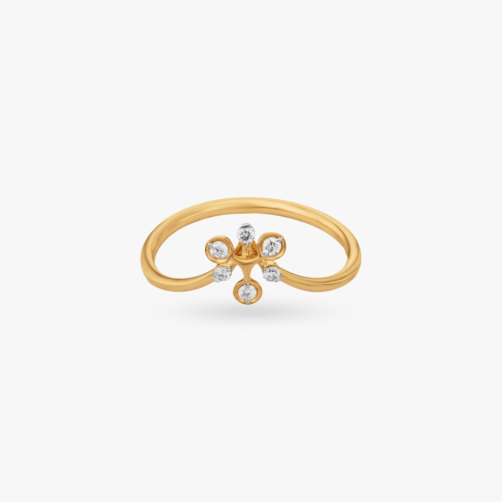 Minimal Bloom Diamond Ring,,hi-res image number null