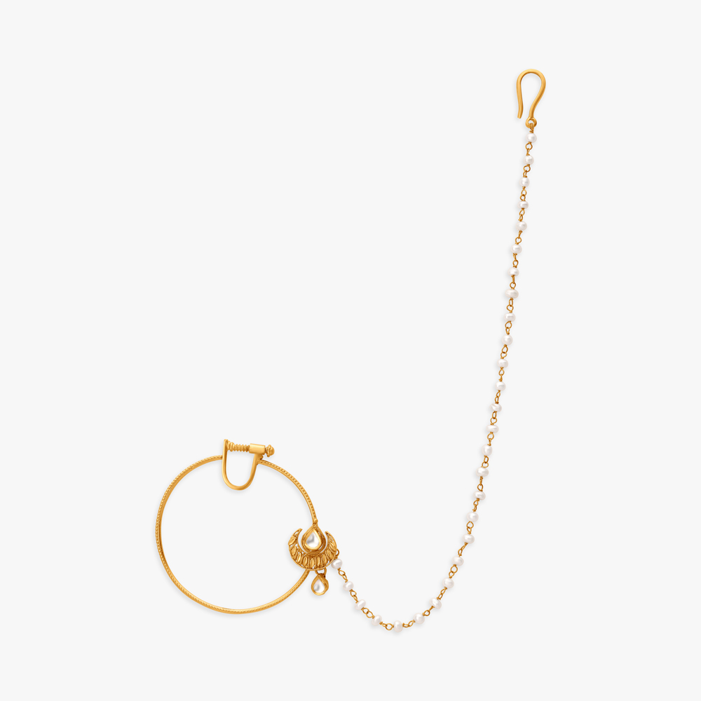 Classy traditional Nose Pin,,hi-res image number null