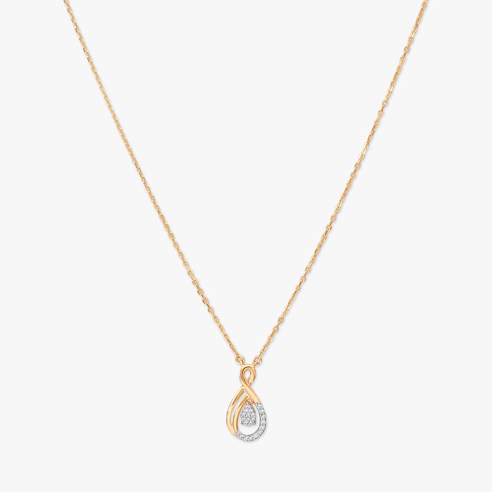 Teardrop Whispers Diamond Pendant with Chain,,hi-res image number null