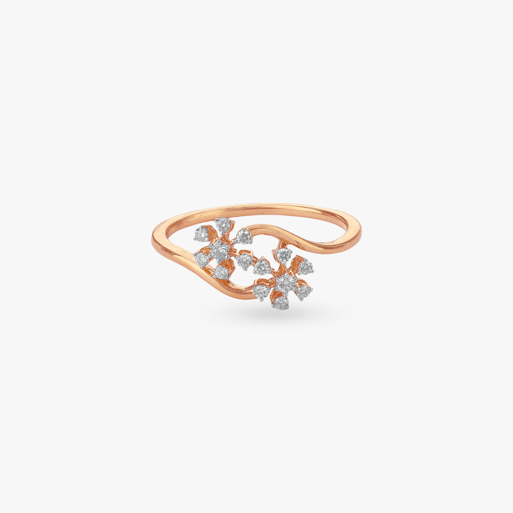 Twin Bloom Diamond Ring,,hi-res image number null
