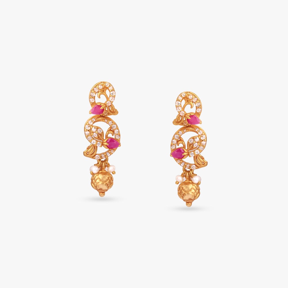 Trailing Harmony Gold Drop Earrings,,hi-res image number null