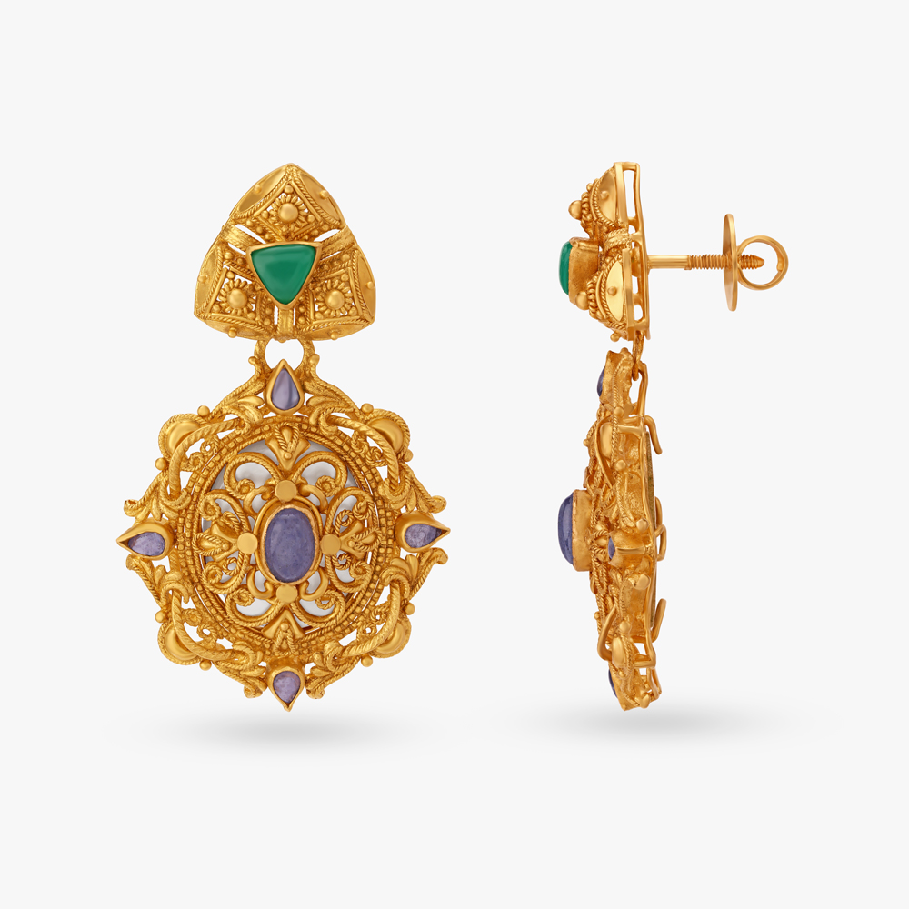 Regal Jaali Work Necklace Set,,hi-res image number null