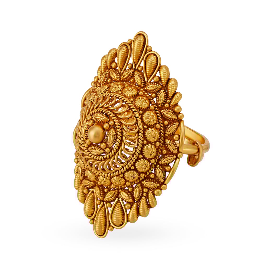 Marvellous 22 Karat Gold Traditional Ring,,hi-res image number null