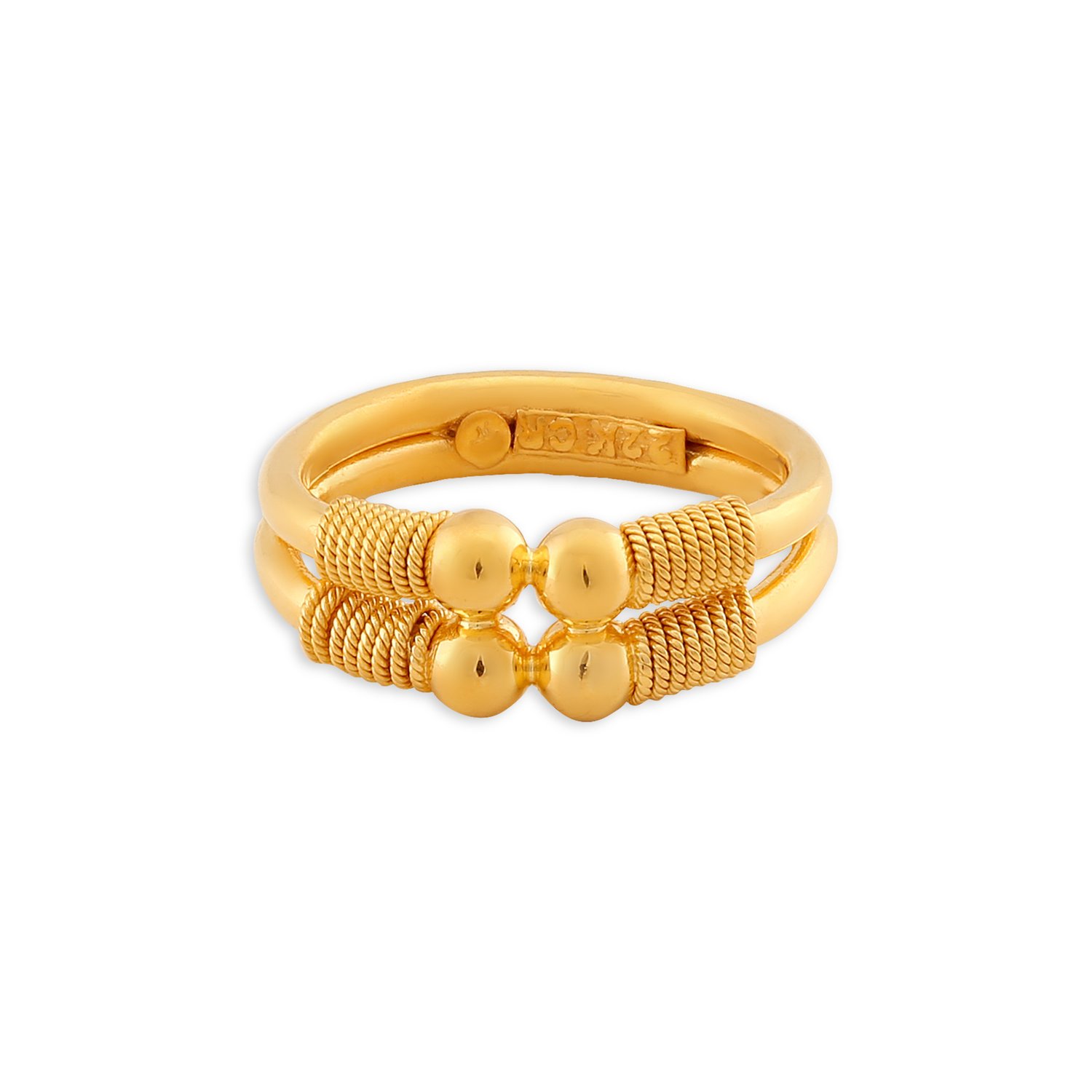 Opulent Layered Gold Finger Ring,,hi-res image number null