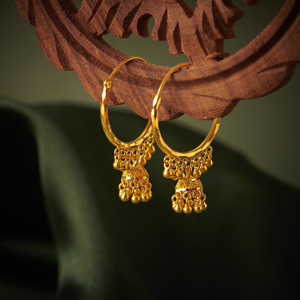 Elegant Rajkot Bali Hoop Earrings