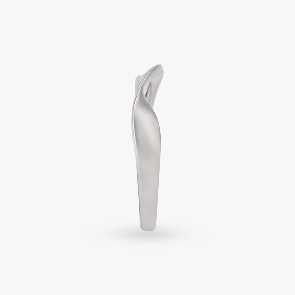 Matte Platinum Finger Ring,,hi-res image number null
