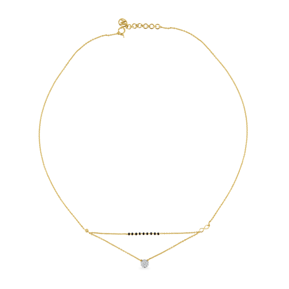 14KT Yellow Gold Two-As-One Mangalsutra,,hi-res image number null