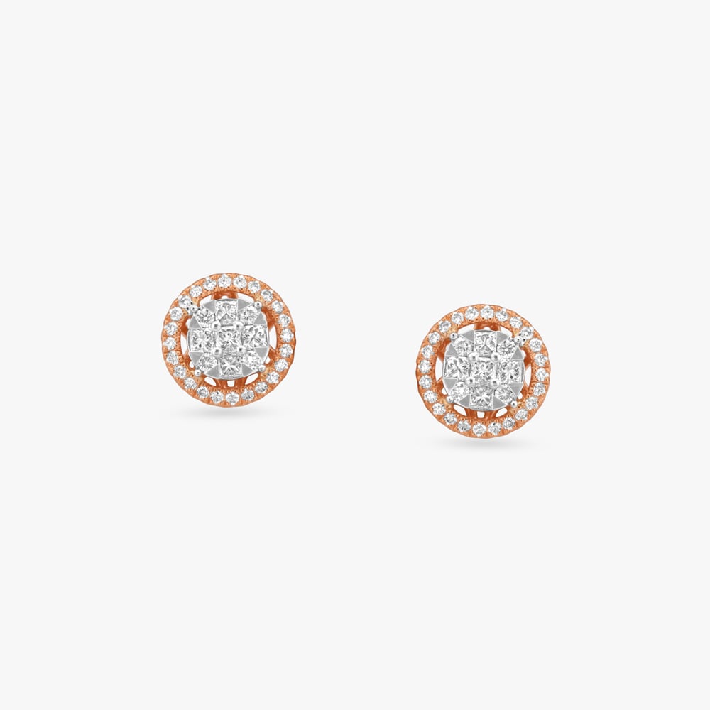 

Glam Grid Diamond Stud Earrings