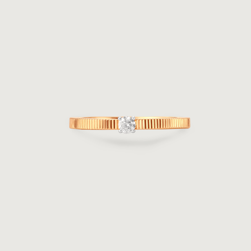 Gilded Groove Diamond Ring,,hi-res image number null