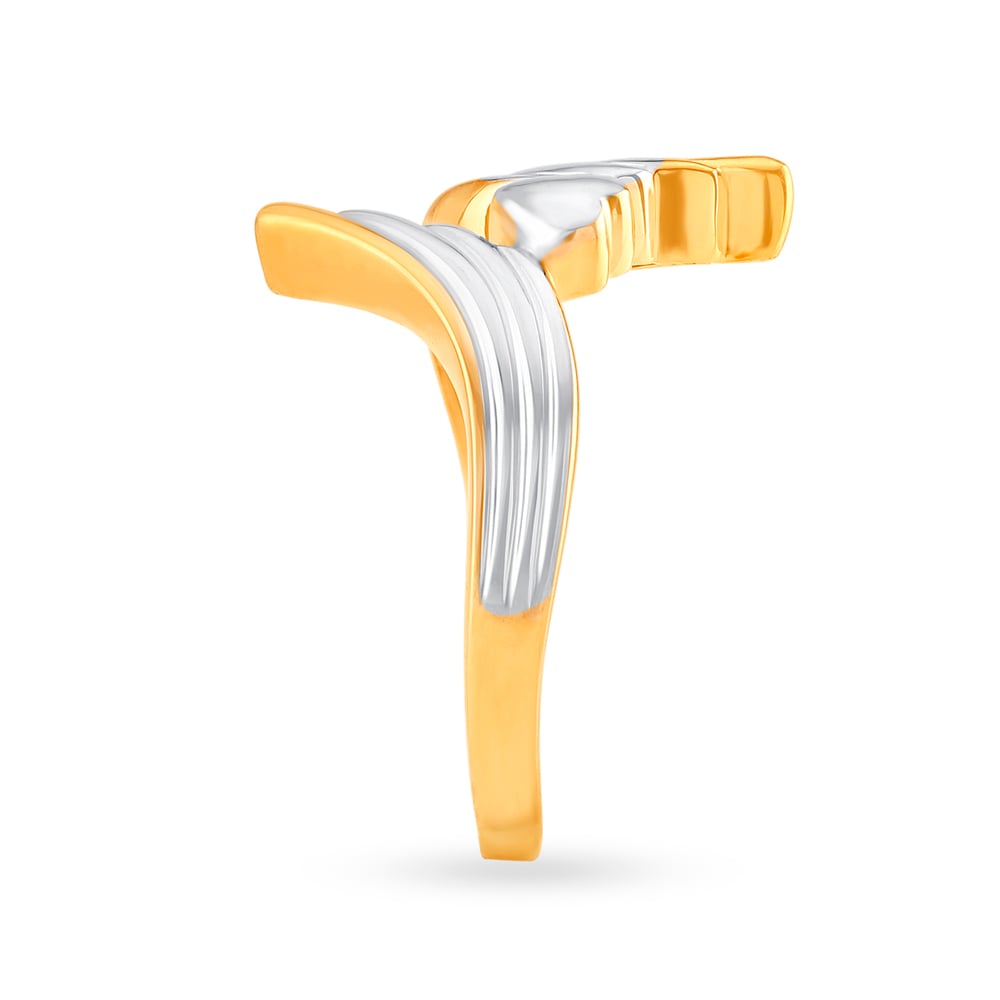 Darling 22 Karat Yellow Gold Heart Finger Ring,,hi-res image number null