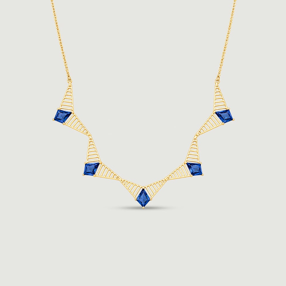 Azure Rays Topaz Gold Necklace,,hi-res image number null