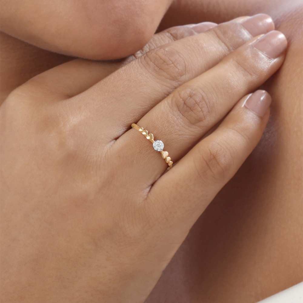 Sparkle Crush Heart Diamond Ring,,hi-res image number null