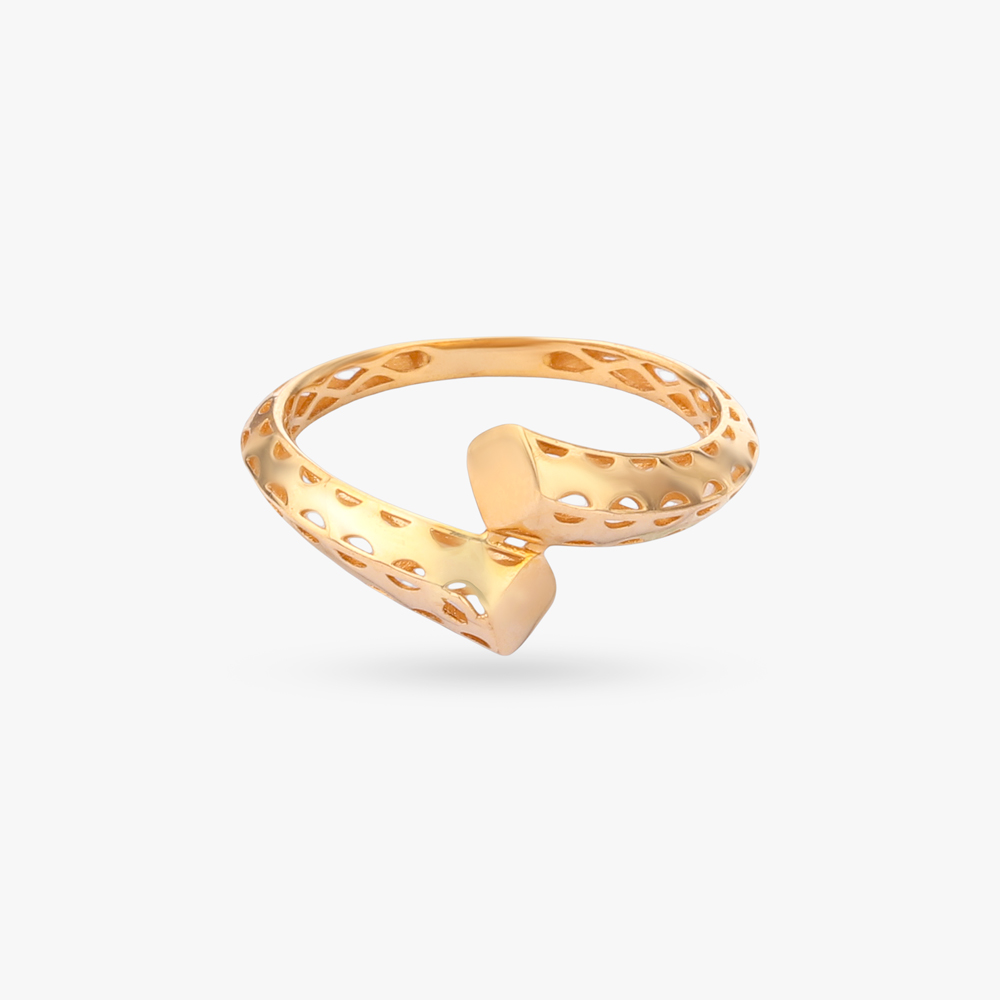 Bold Arc Gold Ring,,hi-res image number null