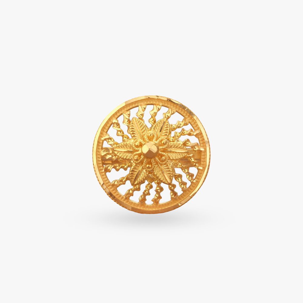 

Sunburst Glory Gold Ring