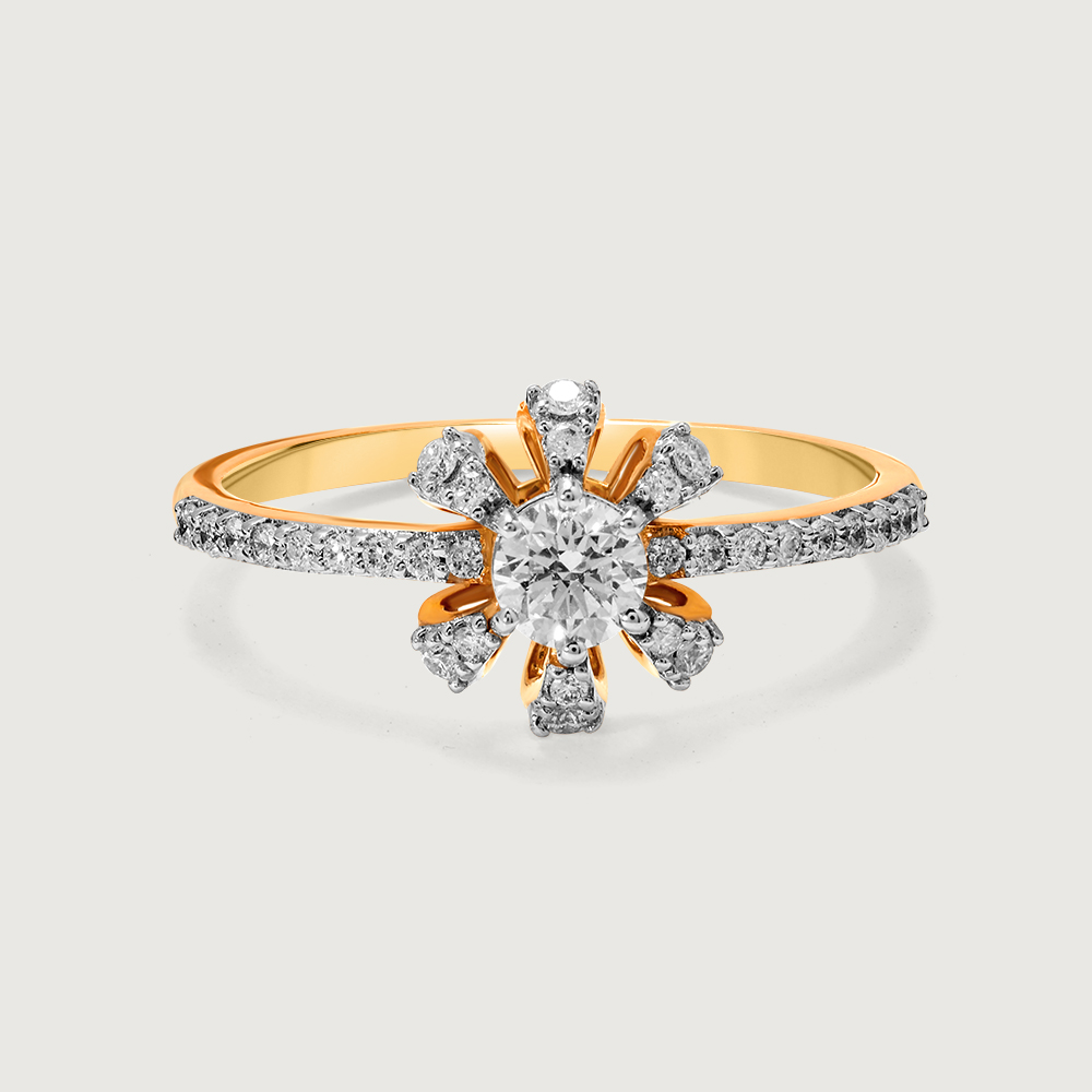 Flowing Symphony Solitaire Finger Ring,,hi-res image number null