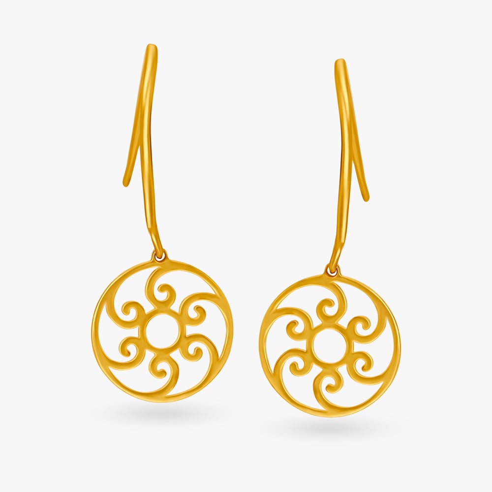 Dainty Floral Hoop Earrings for Kids,,hi-res image number null