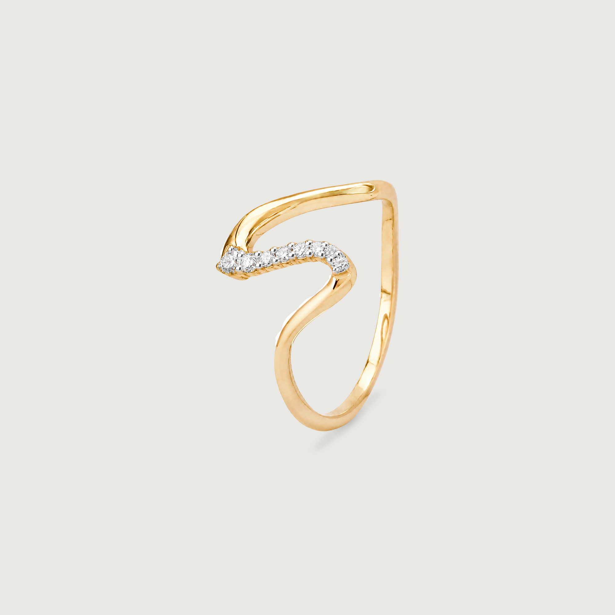 Graceful Wave Diamond Ring,,hi-res image number null