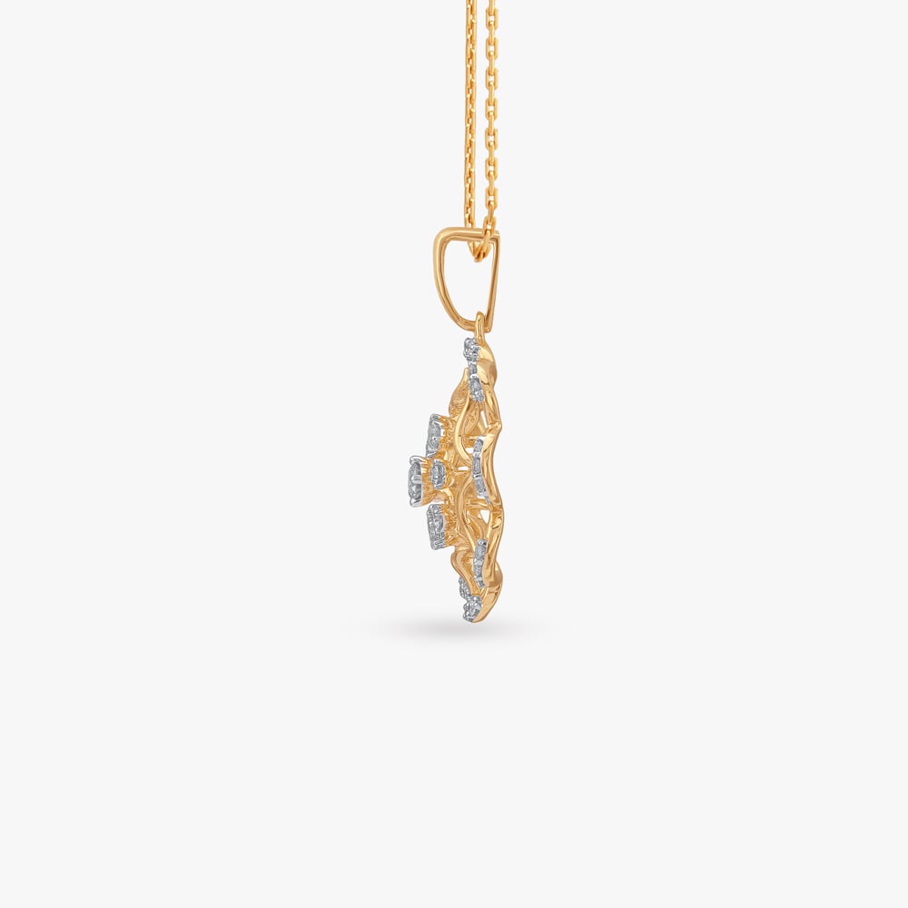Floral Mirage Diamond Pendant,,hi-res image number null