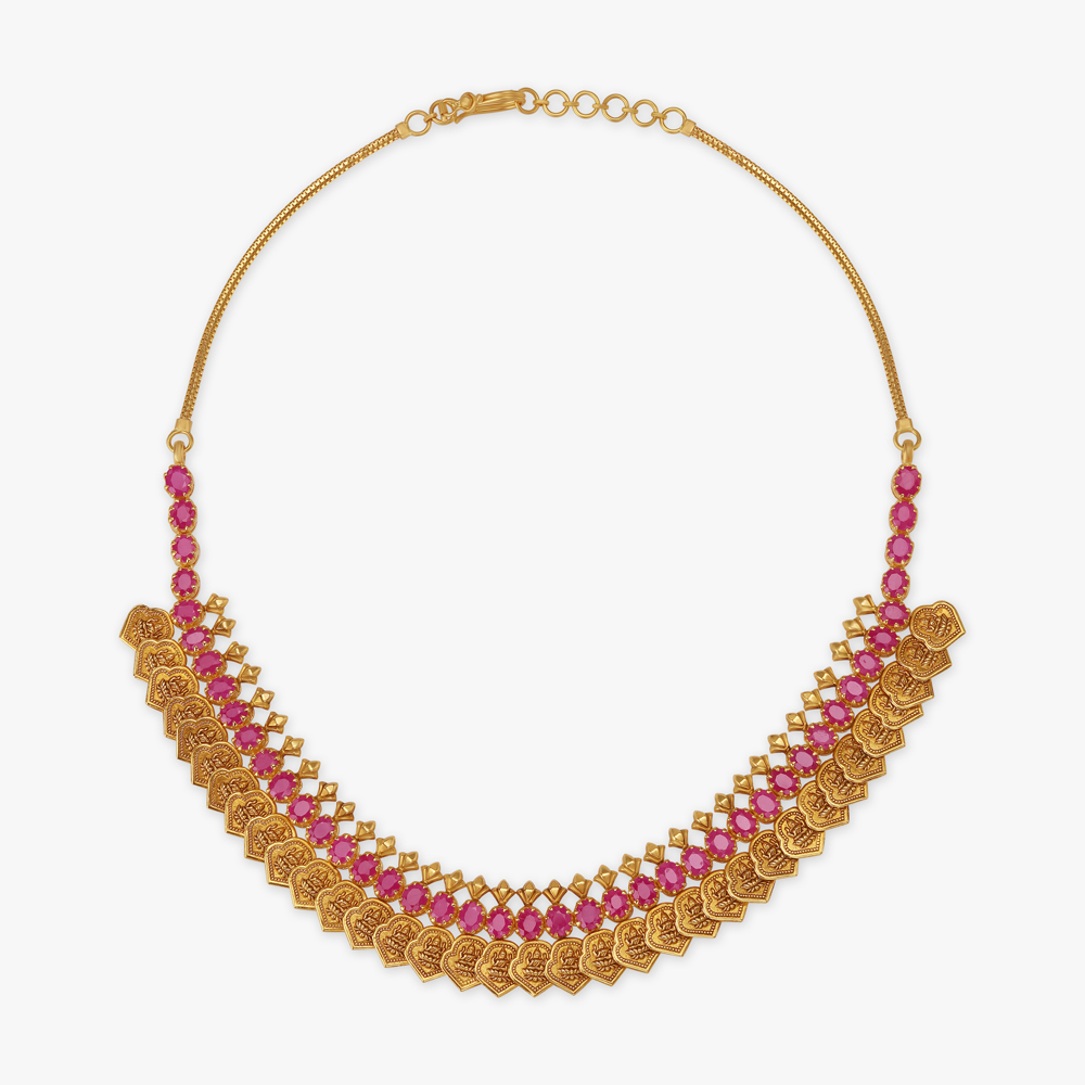 Royal Gold Coin Necklace,,hi-res image number null