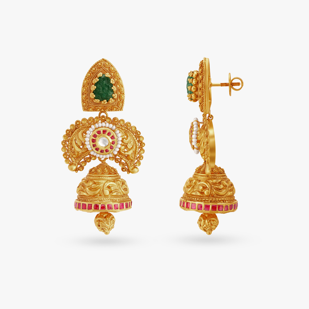 Remarkably Grandiose Necklace Set with Elaborate Haram,,hi-res image number null