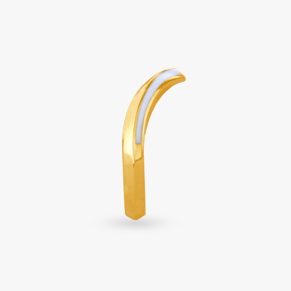 V-Shape Modern Gold Finger Ring,,hi-res image number null