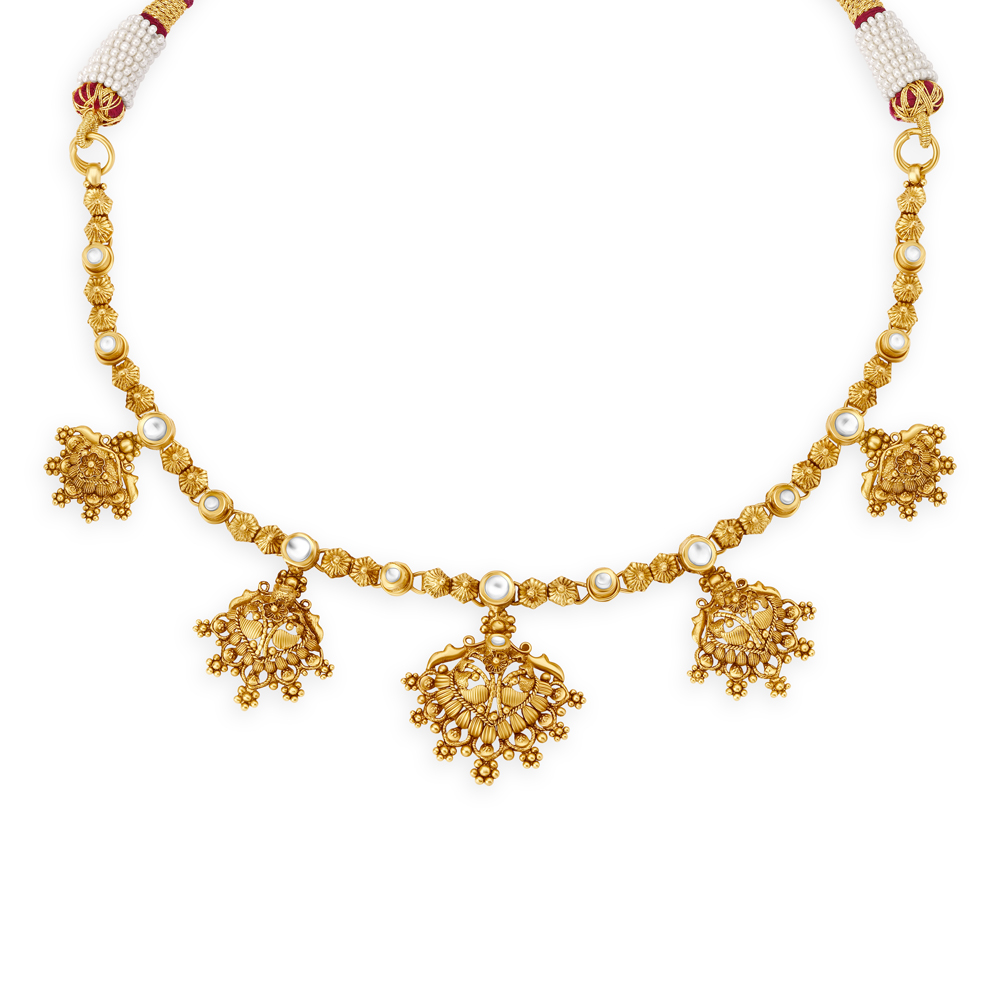 Traditional gold necklace set Clearance