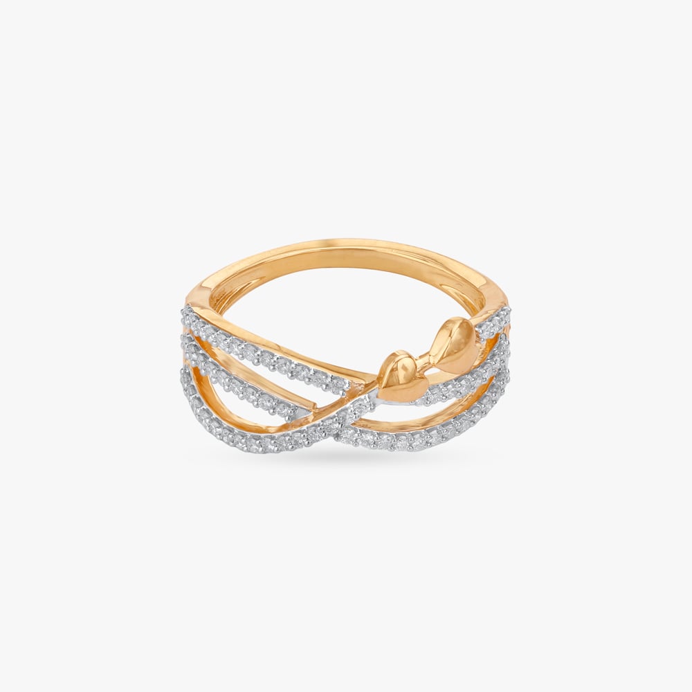 Eternal Hearts Diamond Finger Ring,,hi-res image number null
