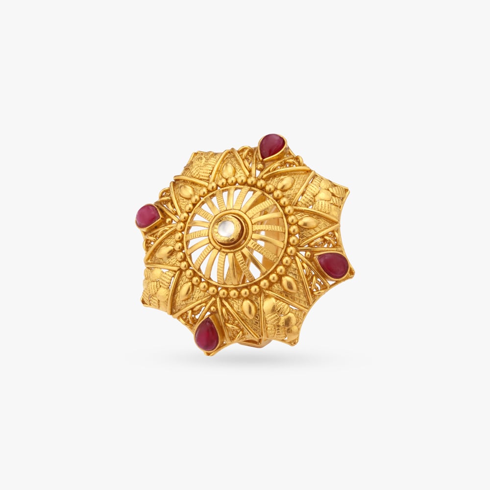 Star Burst Temple Ring,,hi-res image number null