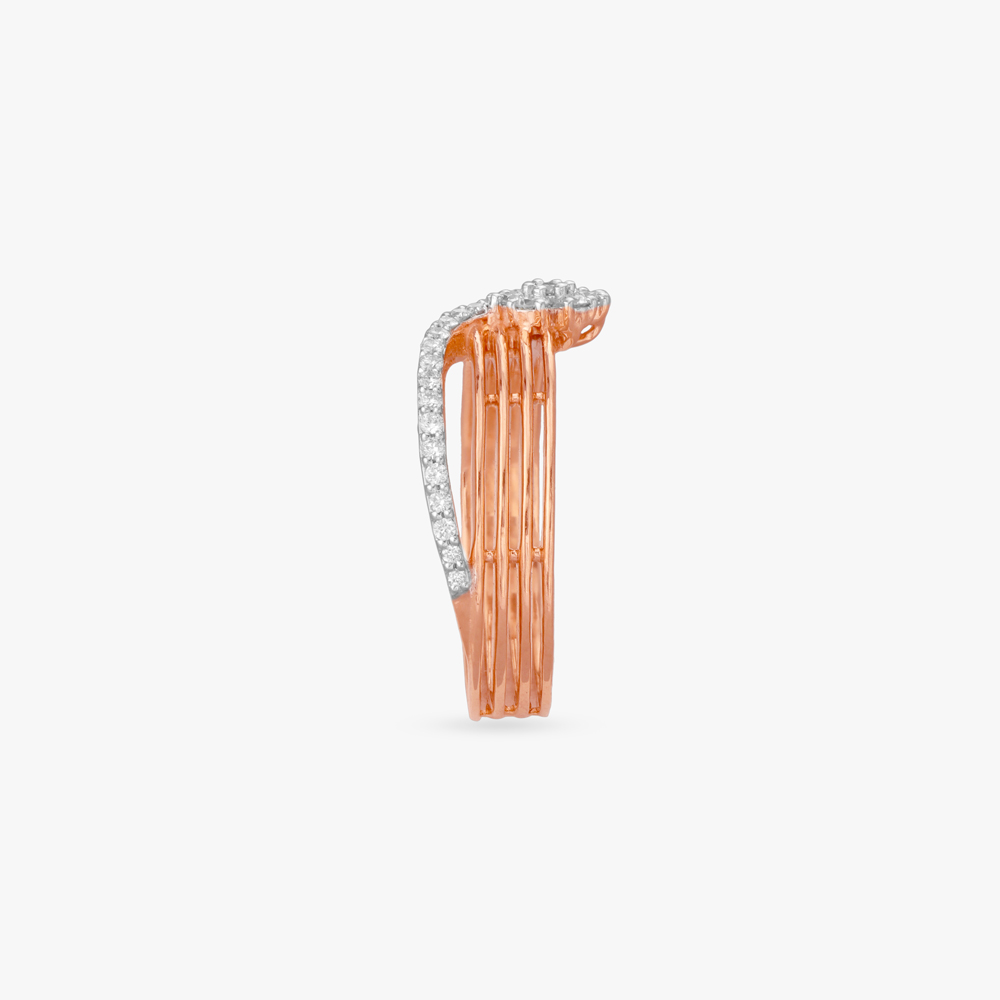 Floral Layers Diamond Ring,,hi-res image number null