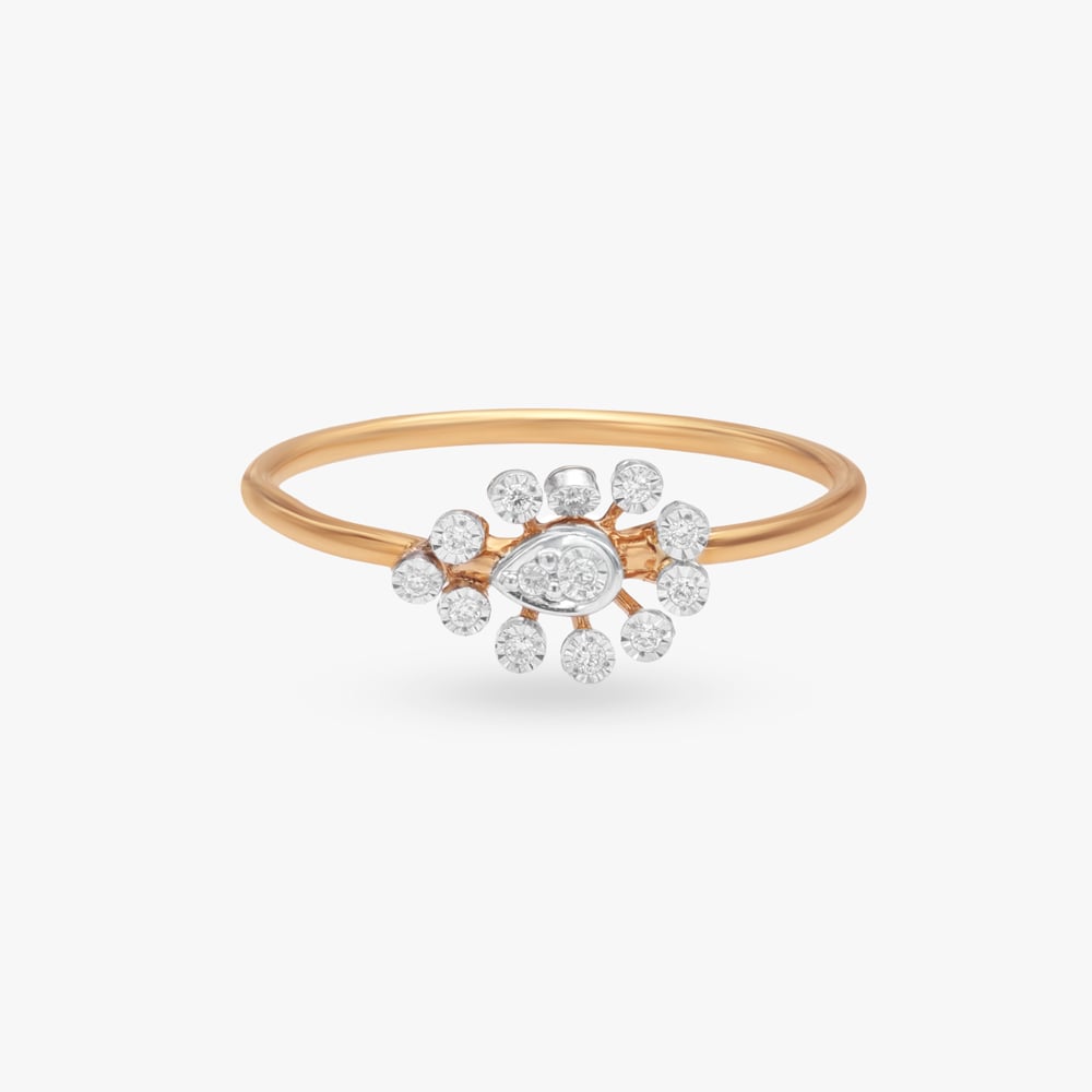 Sunburst Bloom Diamond Ring,,hi-res image number null