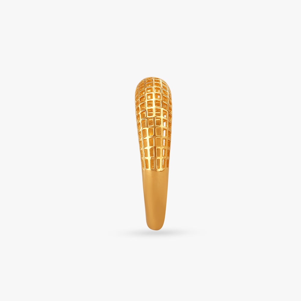 Lattice Luxe Gold Finger Ring,,hi-res image number null