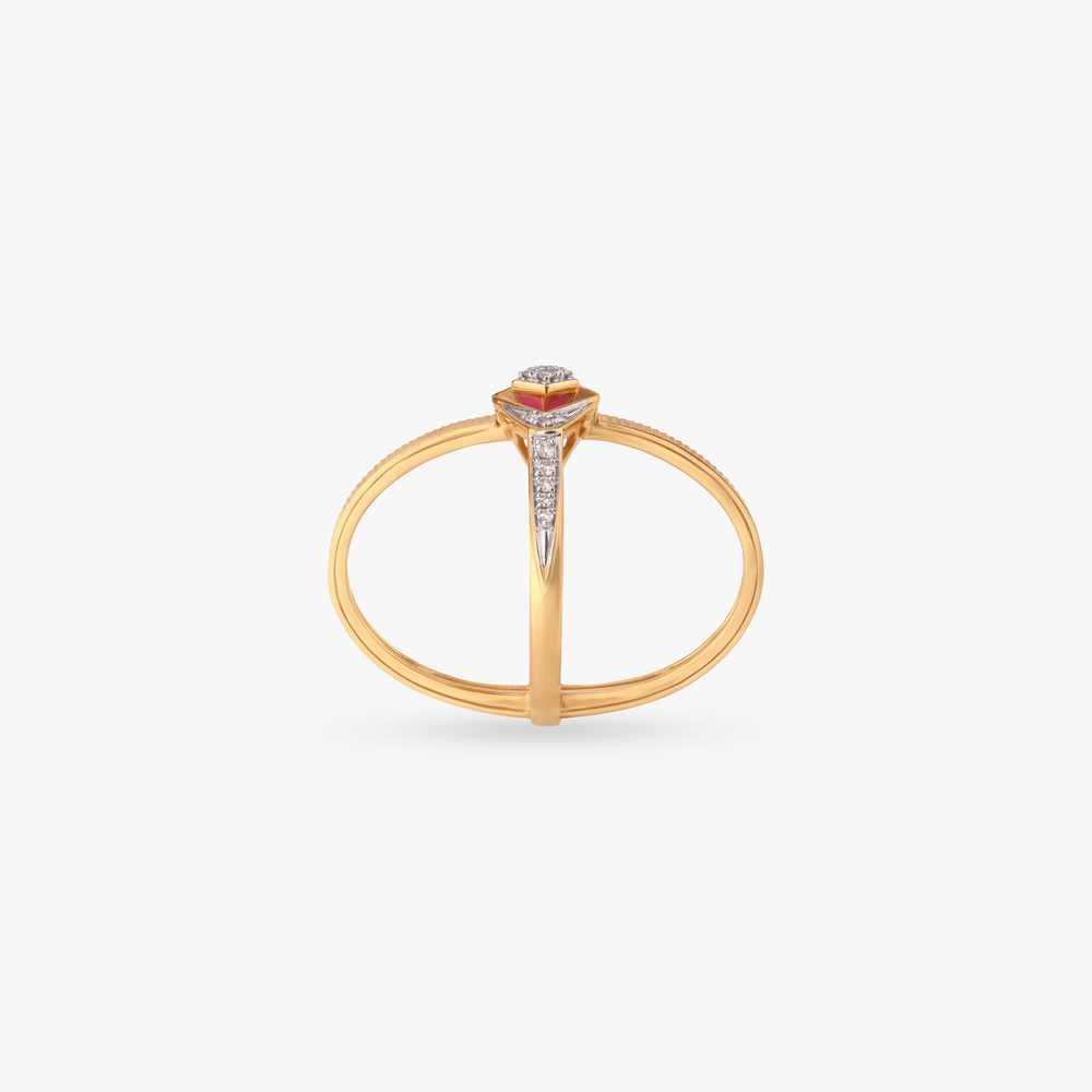 Radiant Ember Diamond Ring,,hi-res image number null