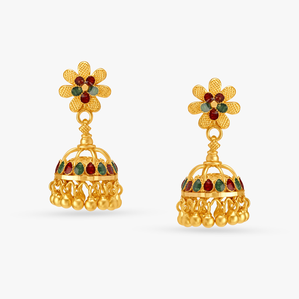 Enchanting Traditional Jhumka,,hi-res image number null