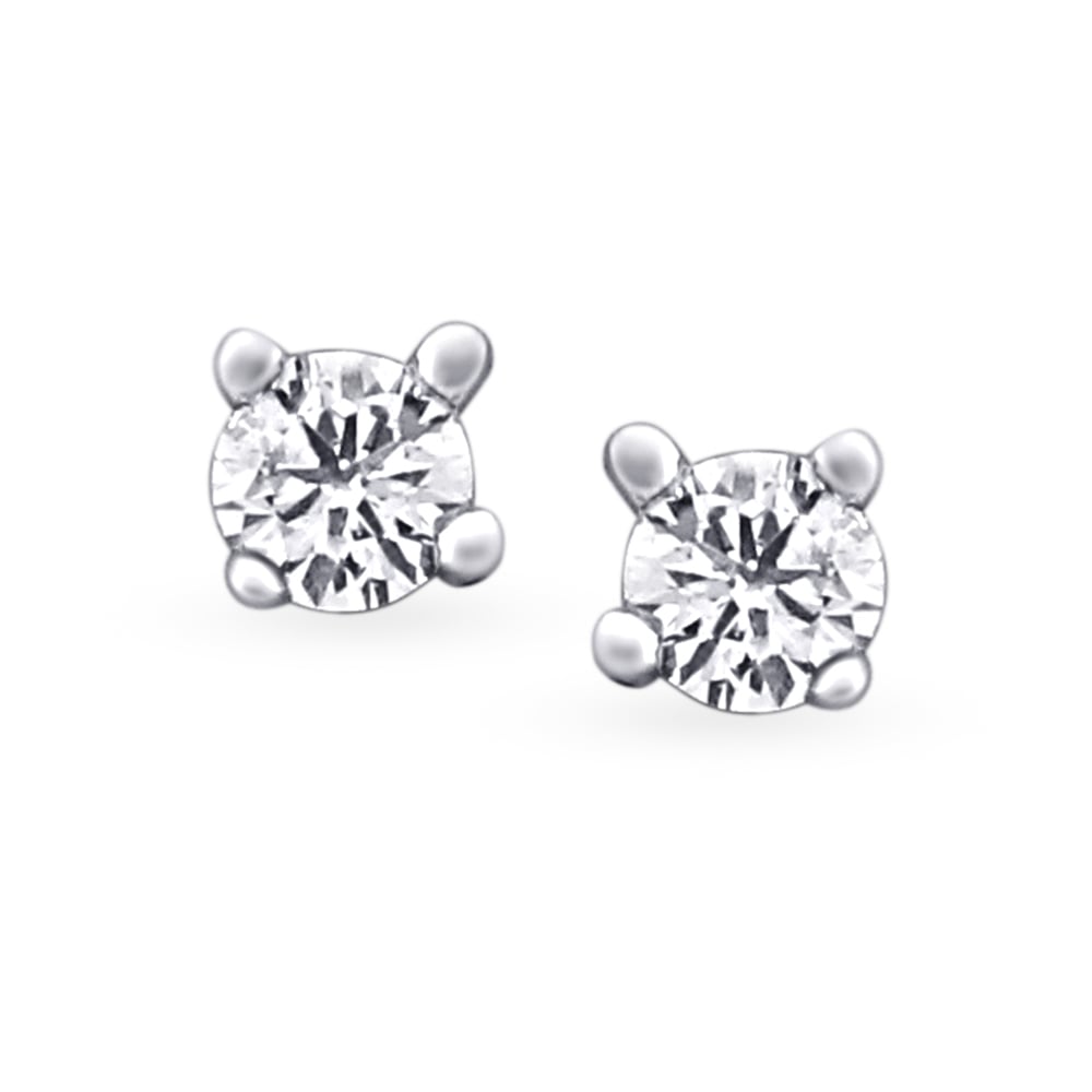 Petite Round Diamond Stud Earrings,,hi-res image number null