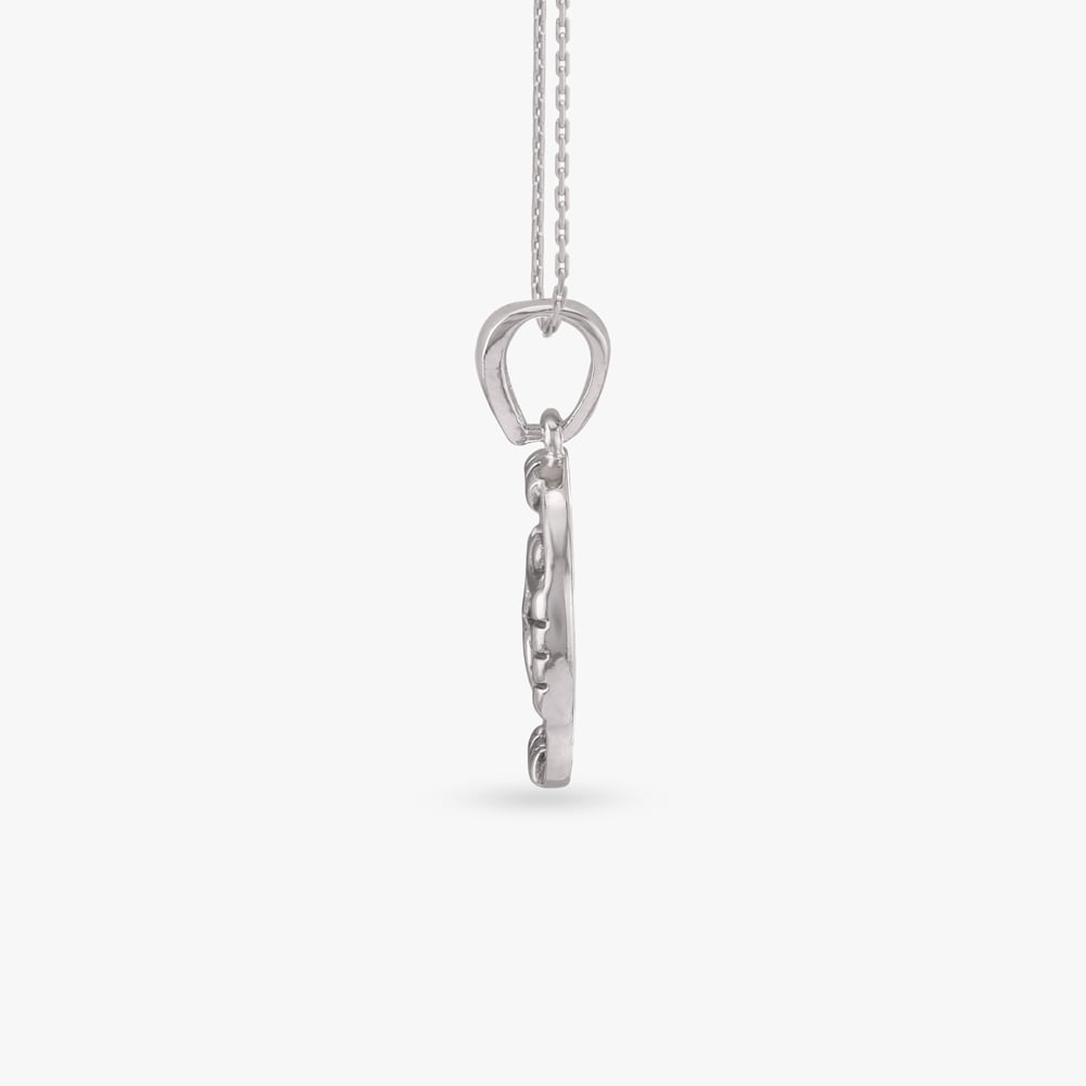 Sacred Om Silver Pendant,,hi-res image number null